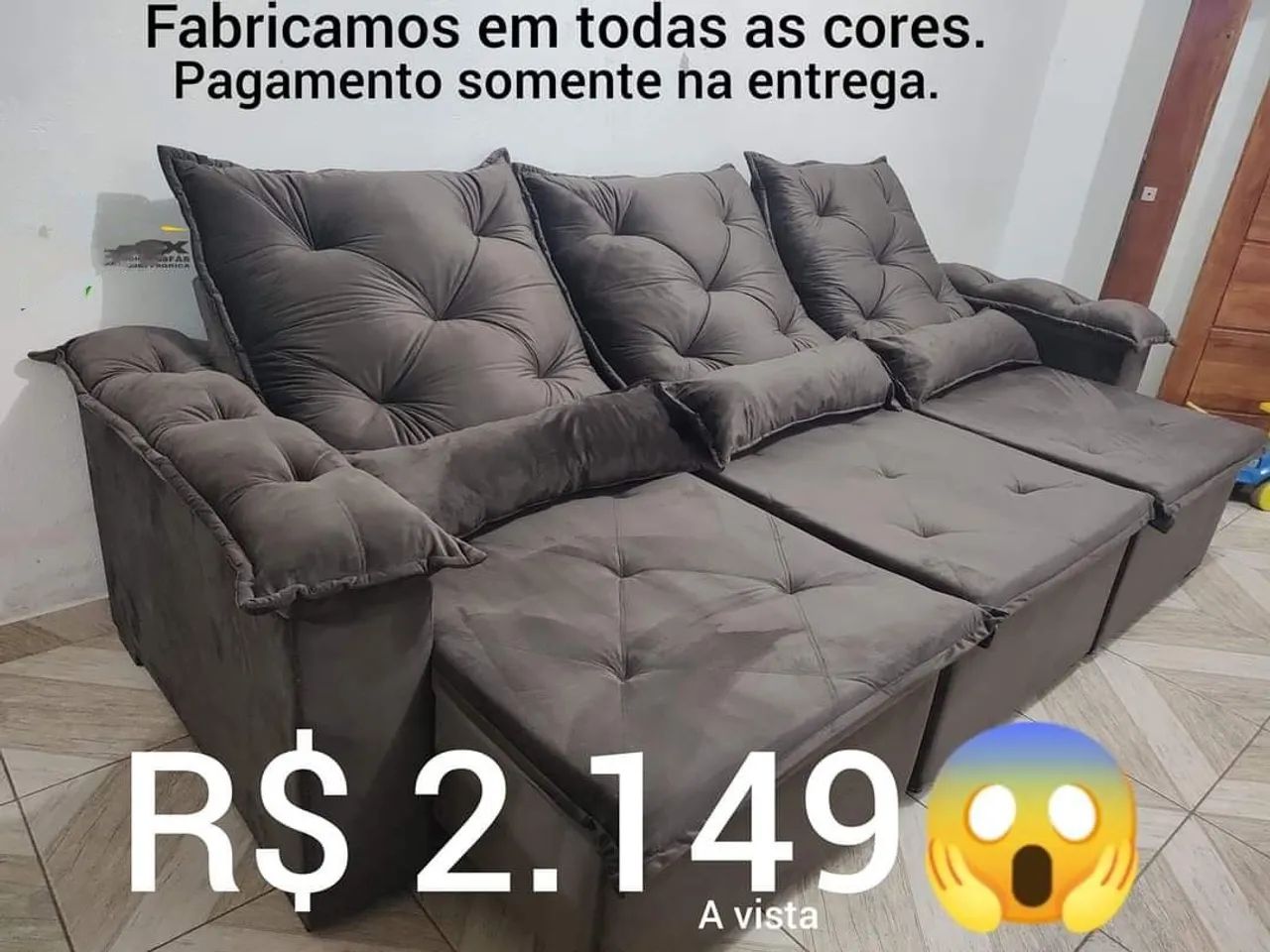 Sofá Retrátil e Reclinável 2.80m - Sophia - Foto 6