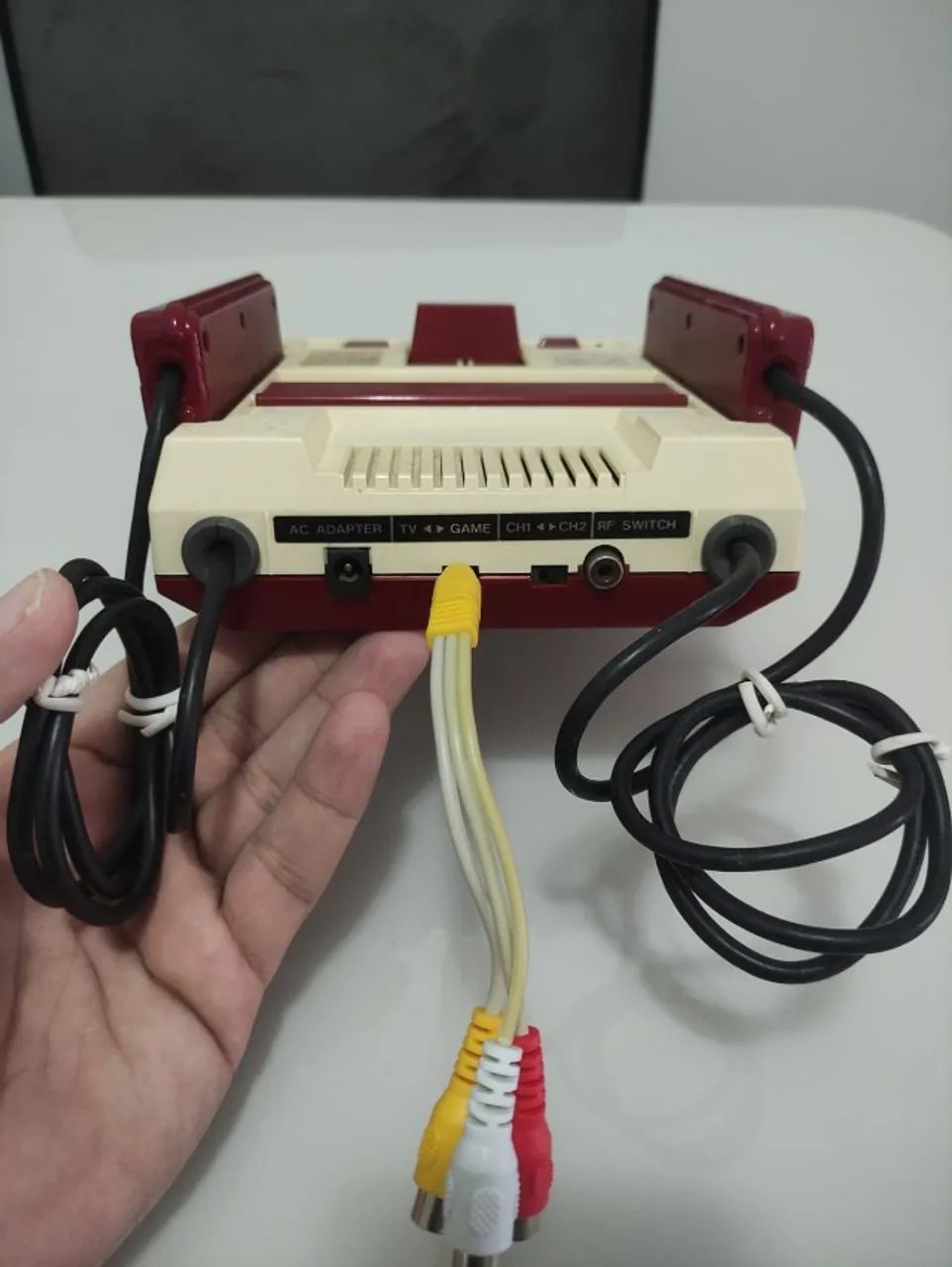 Nintendo Famicom C/ Mod. Av Revisado Led De Ligado, Fonte Bivolt + 1 Jg ...
