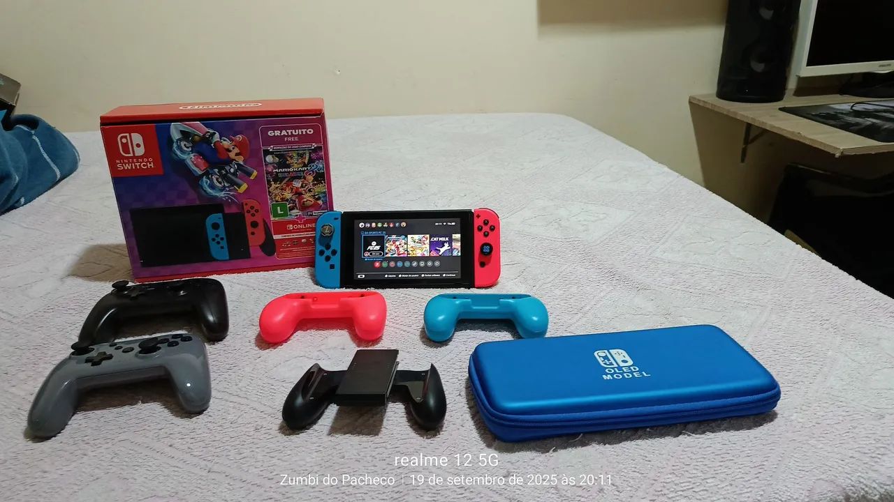 Nintendo switch v2 Completo e todo original.