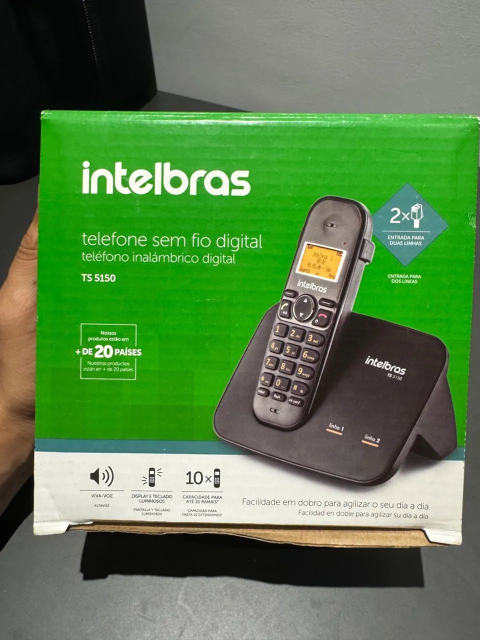 Telefone sem fio da intelbras