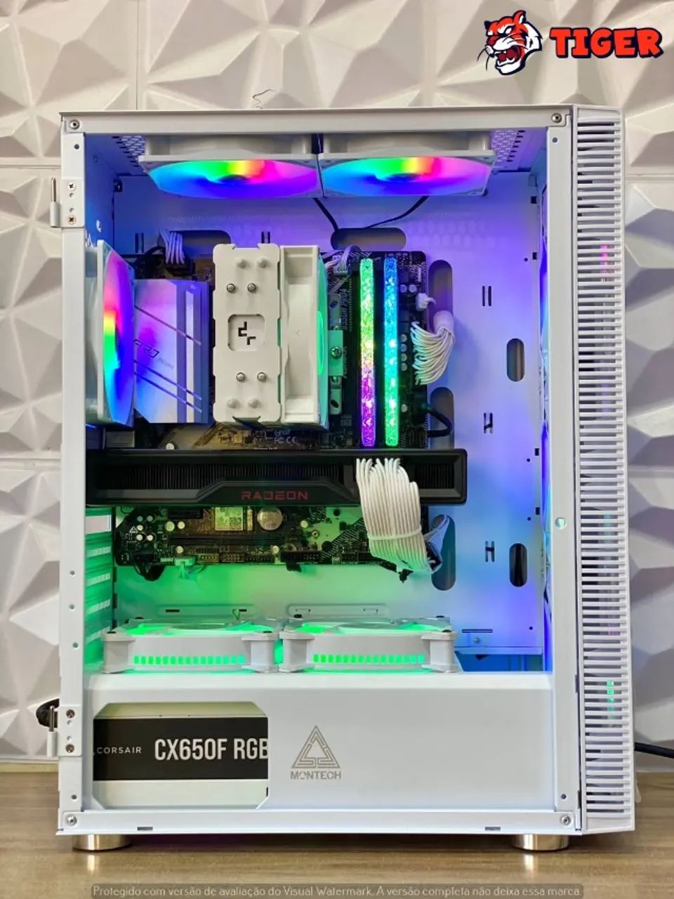 PC GAMER NOVO RYZEN 5 5600/ B550 ASROCK WIFI/ RX 6750XT 12GB - Foto 5