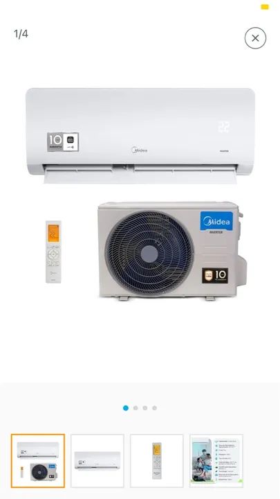 Ar Condicionado Split Midea Inverter 9 mil BTUs