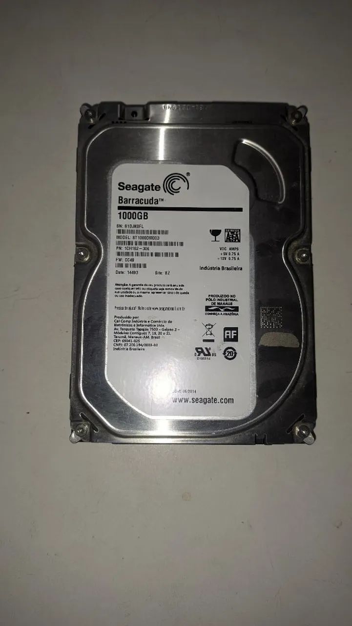 HD Seagate Barracuda 1TB64374419928067121