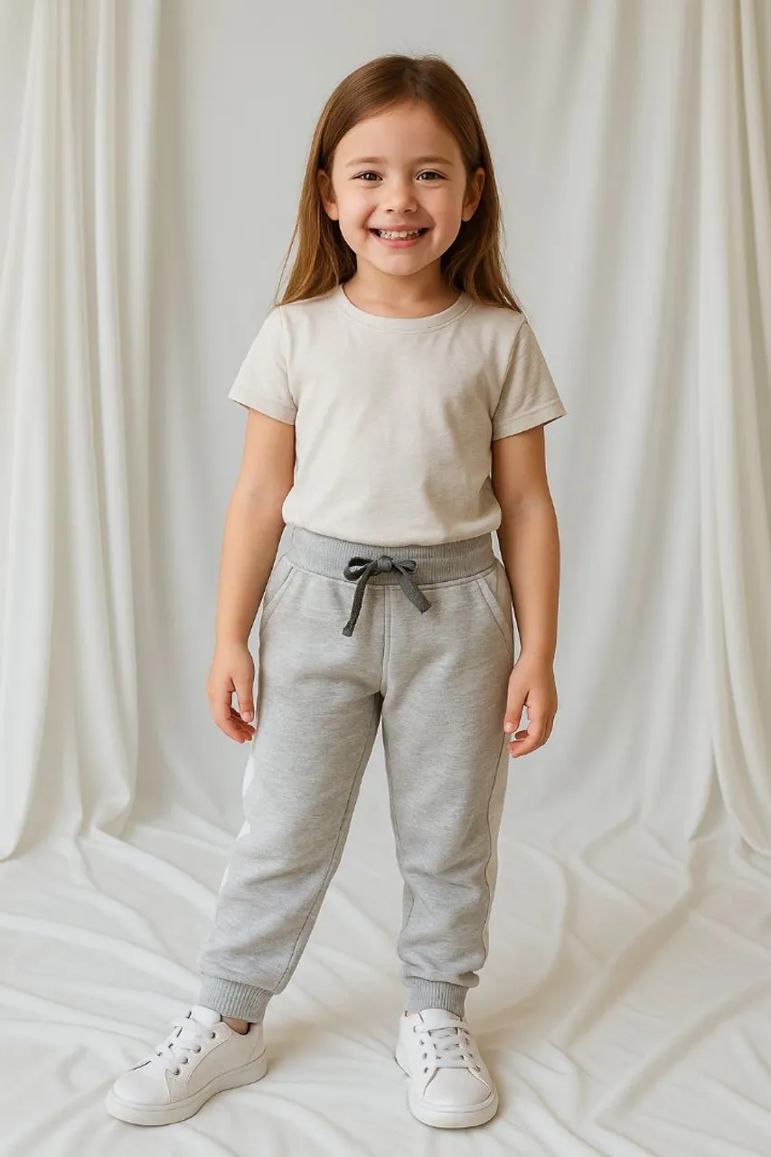 Calça Moletom Feminina Infantil Tamanho 6 anos