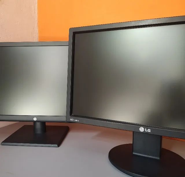 Monitor 19 Polegadas LG e HP Led com adaptador Hdmi