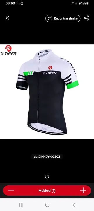 Camiseta Ciclismo X-Tiger - Tamanho M - Preto - Foto 2