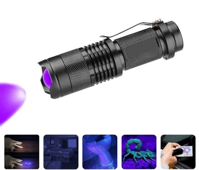 Lanterna Led UV (Luz Negra)