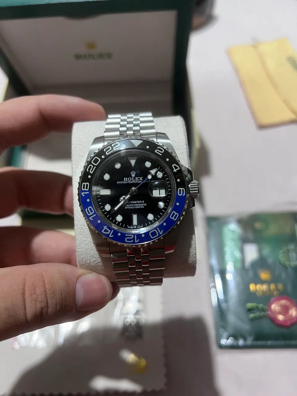 Relogio rolex gmt master batman