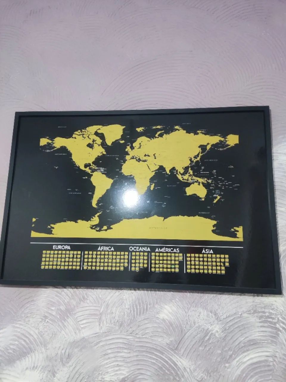 Quadro mapa mundi  - Foto 4