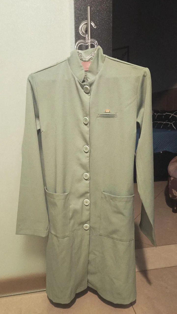 Jaleco Dra Cherie Verde Menta  - Foto 4