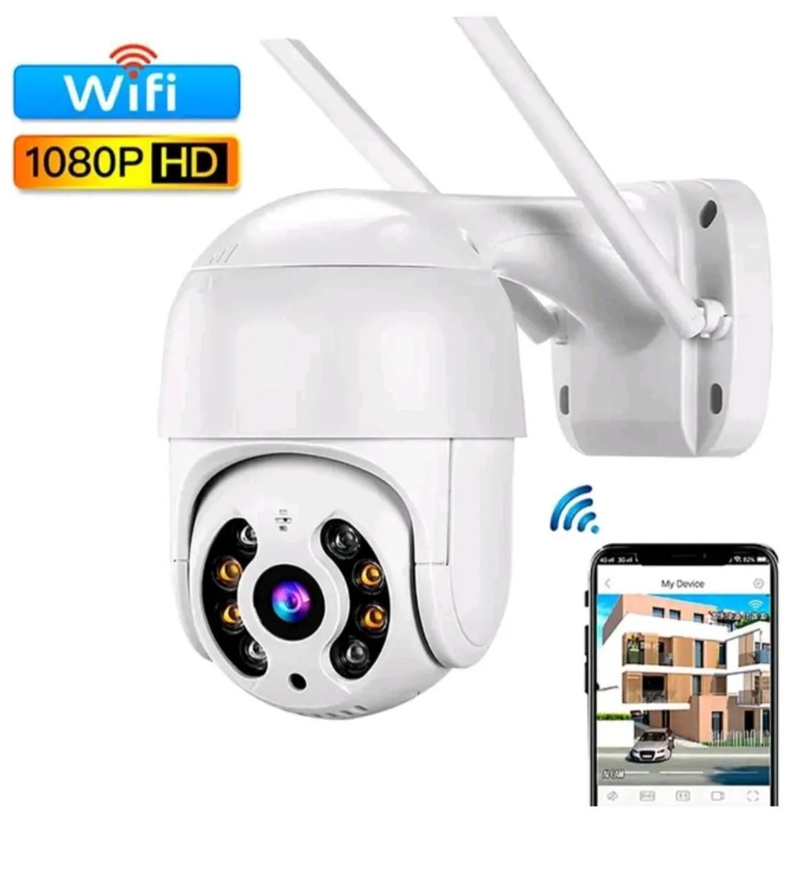 CÂMERAS SEGURANÇA INTELIGENTE VIA WI-FI 2.4G IP66  - Foto 2
