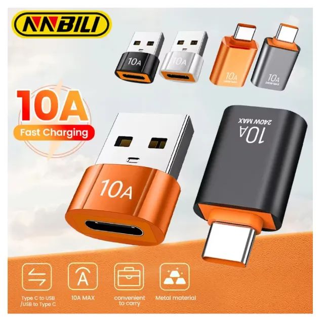 Conversor OTG, Tipo C para USB 3.0, Conector p/MacBook, Notebook, smatphone e outros UND.