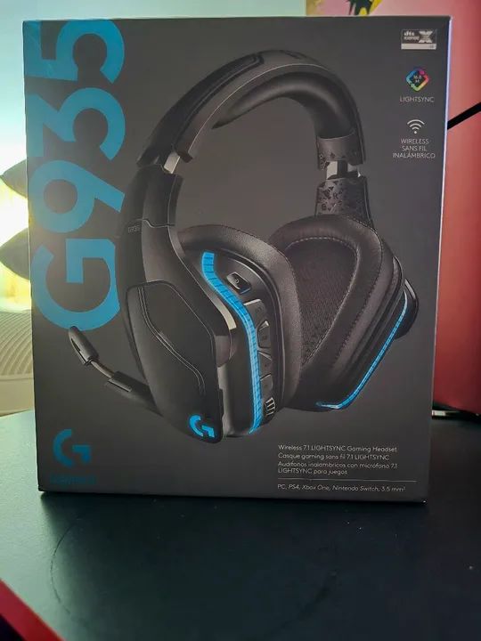 Headset Sem Fio Logitech G935 com NF e Garantia na Caixa