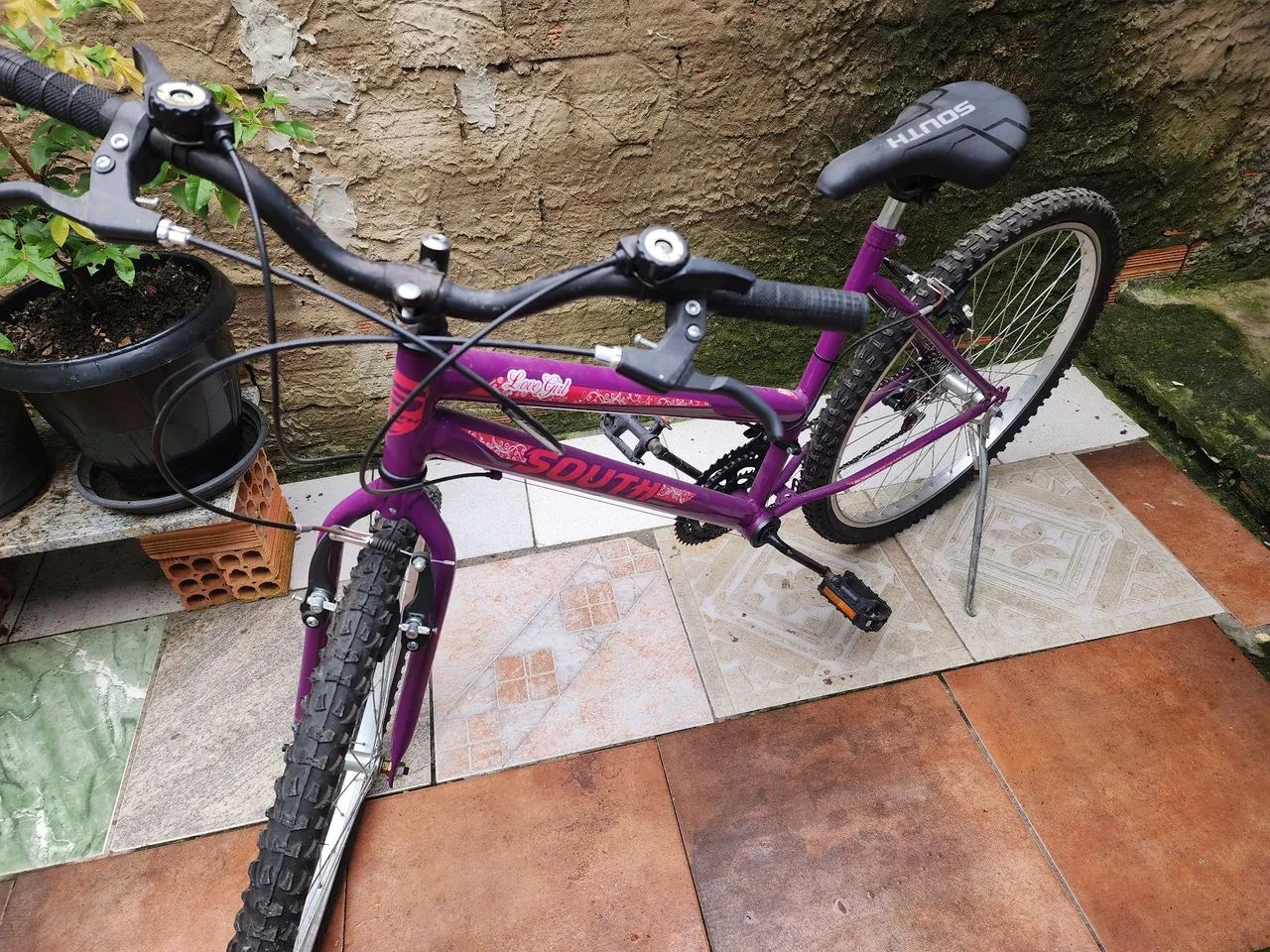 Bicicleta Aro 26 South Love Girl 18 marchas - Roxa - Foto 2