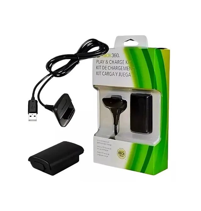Carregador E Bateria Para Controle Xbox 360 
