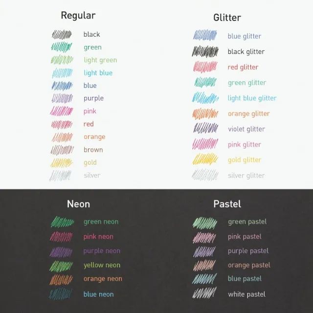 Kit 36 Canetas Pentonic Gel Pen: Glitter, Pastel E Neon p/Colorir Marcadores Canetinhas - Foto 2