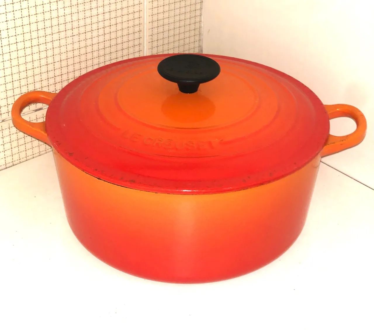 Panela de Ferro Fundido Le Creuset Laranja Tamanho 24  - Foto 3
