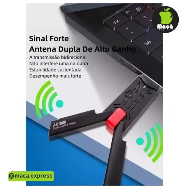 Adaptador Wifi 6 Usb 3.0 1800mbps 2.4g 5ghz Fenvi - Foto 5