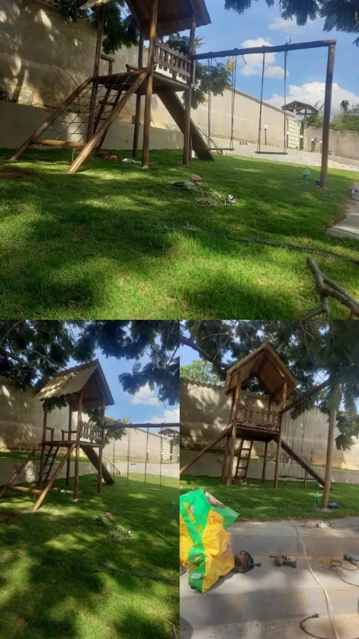 Playground de madeira eucalipto tratado  - Foto 4