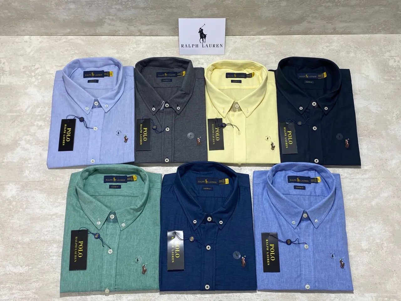 Camisa Social PLUS SIZE Mangas Curtas Ralph Lauren e Tommy Hilfiger
