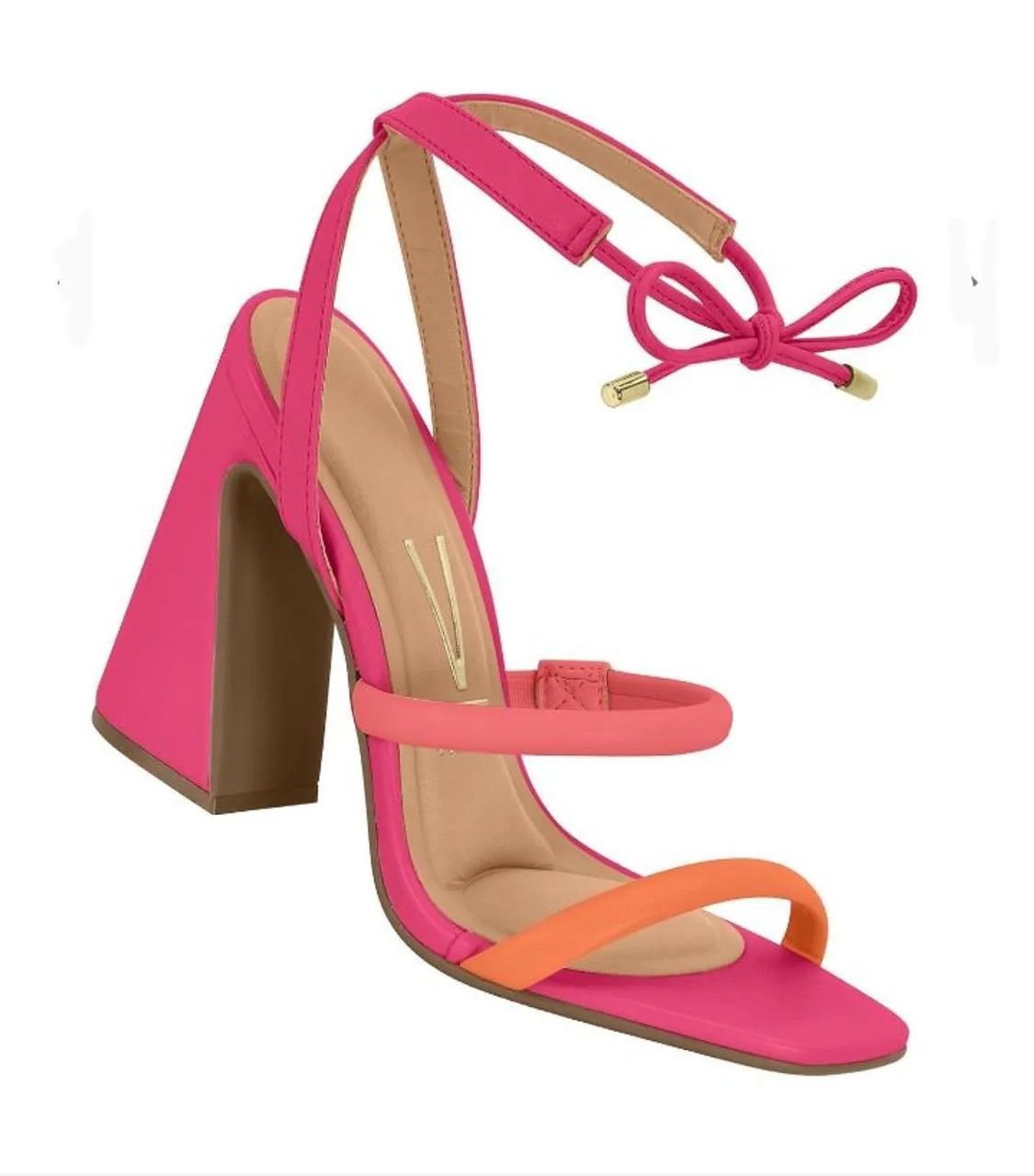 Sandália Feminina Vizzano - Rosa e laranja Conforto! - Foto 2