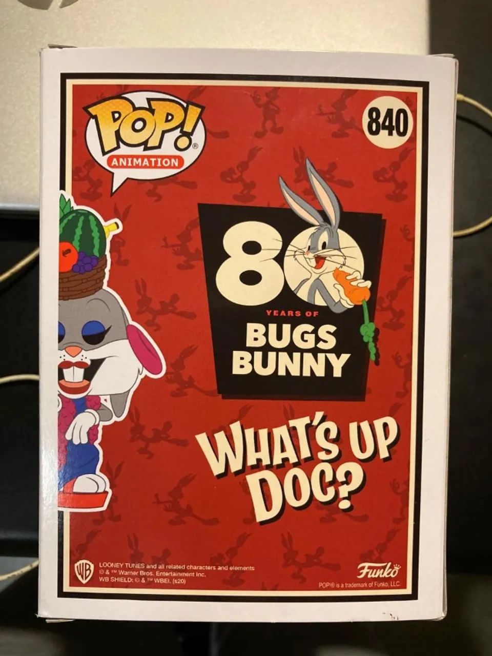 Funko Pop Looney Tunes Bugs Bunny In Fruit Hat 840 Diamond Special Edition - Foto 4