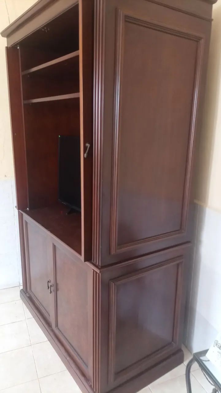 Aemoir Armário de madeira com portas e prateleiras - Foto 5