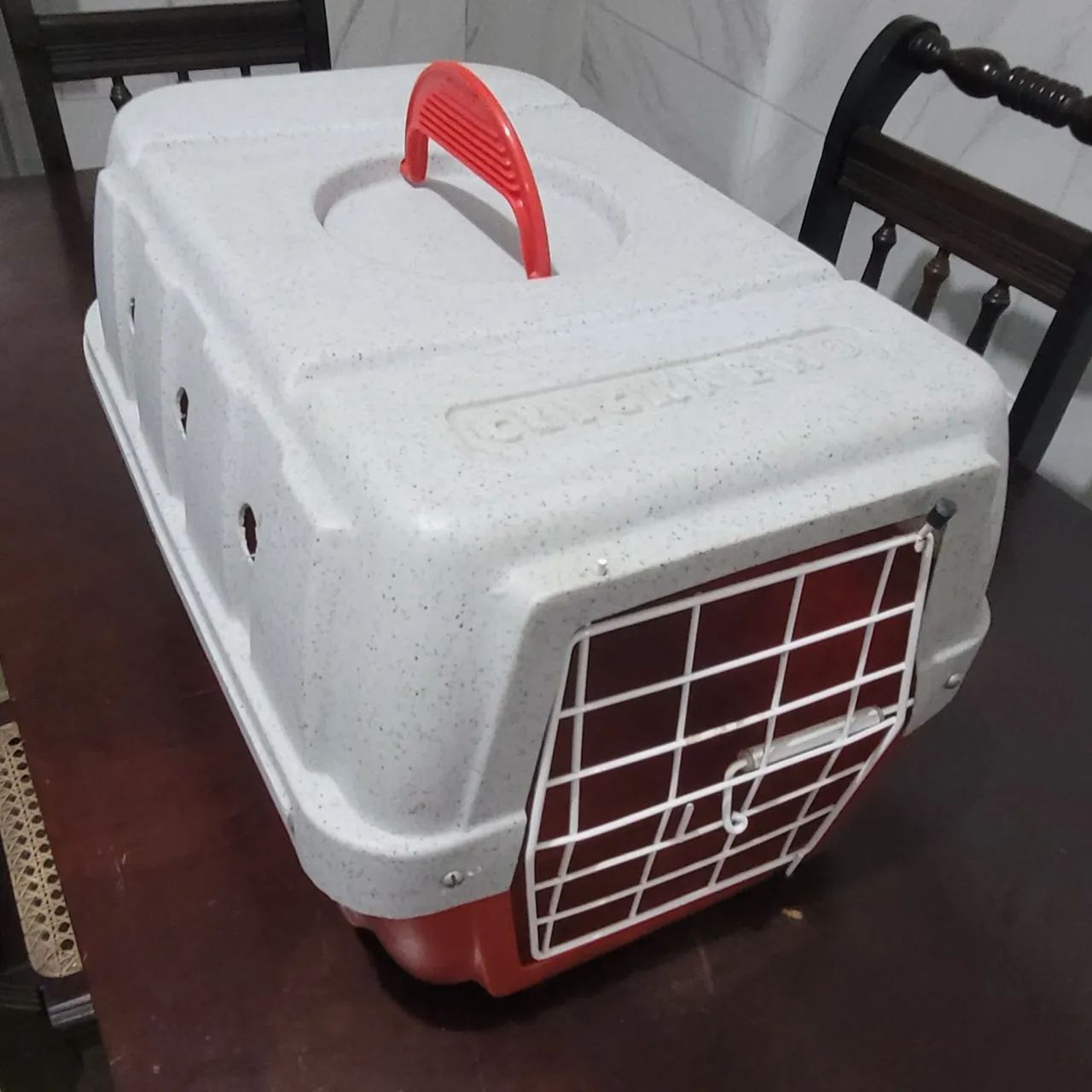 Caixa transportadora para pet vermelha - Foto 4