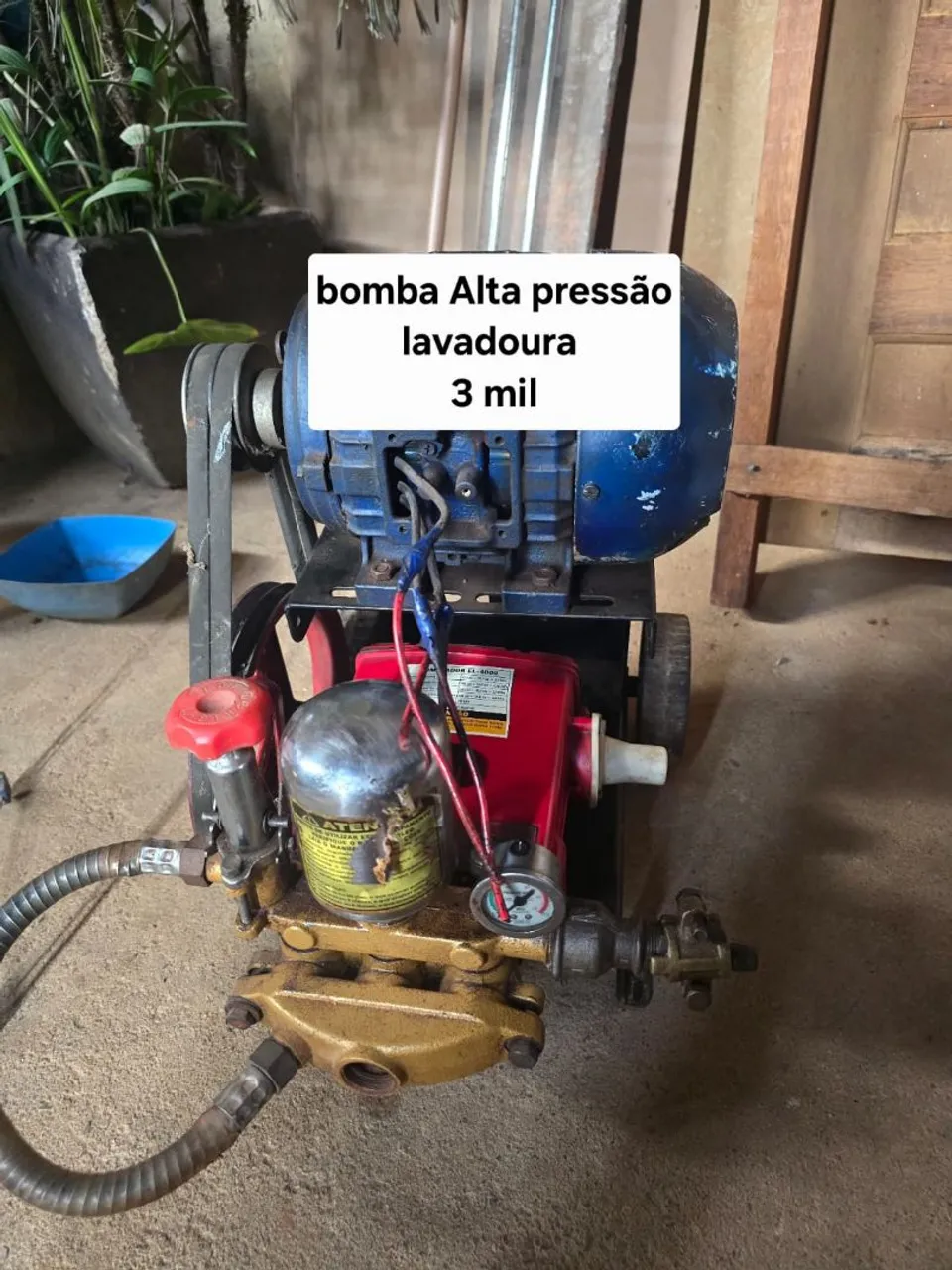 Bomba Alta Pressão Lavadora 3 mil