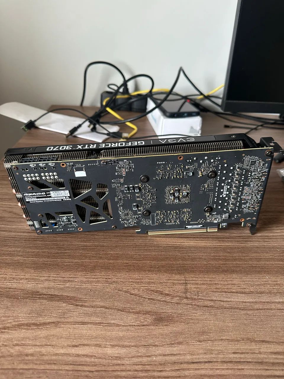 Placa de Vídeo RTX 3070 EVGA XC3 Black 8GB Estado de nova  - Foto 2