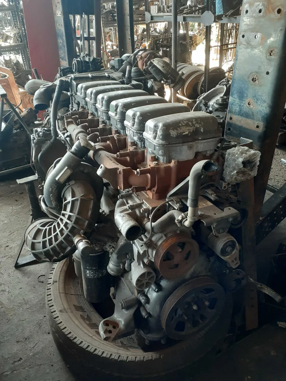 Motor Scania 380 2010 S5 Sem Revisar No Estado Que Encontra