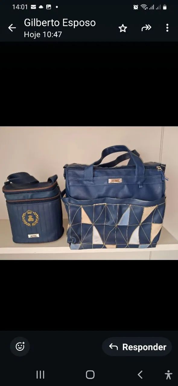 Kit Bolsa Maternidade Azul Marinho - Foto 2