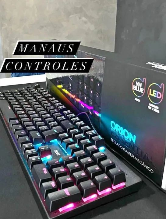 Teclado mecânico YHBLUE led 