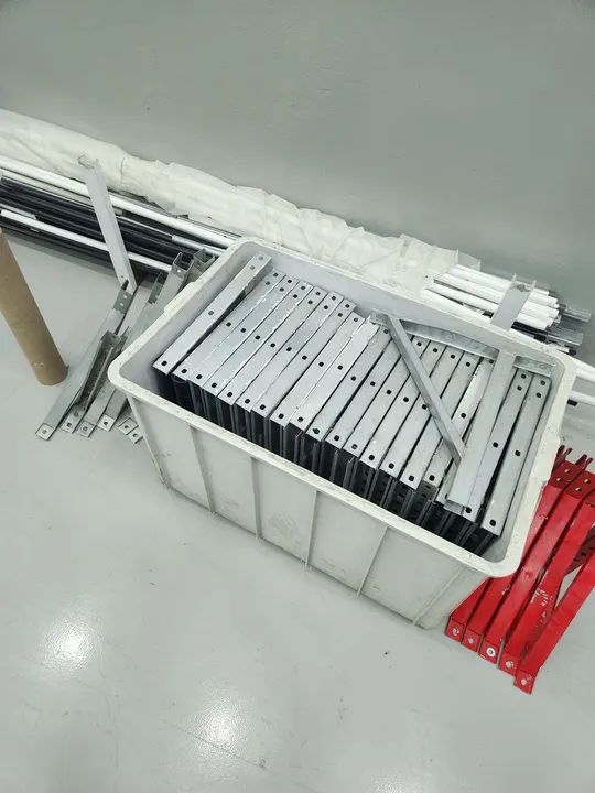 Lote 51 Suportes/mão francesas galvanizadas - Foto 4