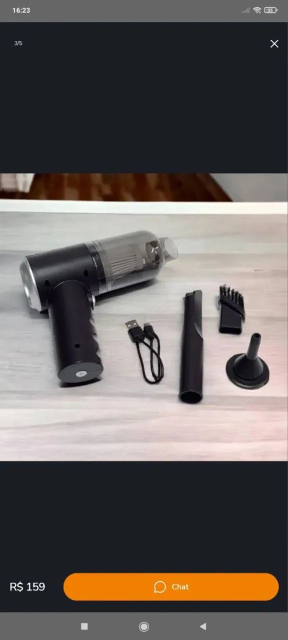 ? Aspirador de Pó Sem Fio Portátil - Praticidade e Potência na Limpeza! - Foto 2