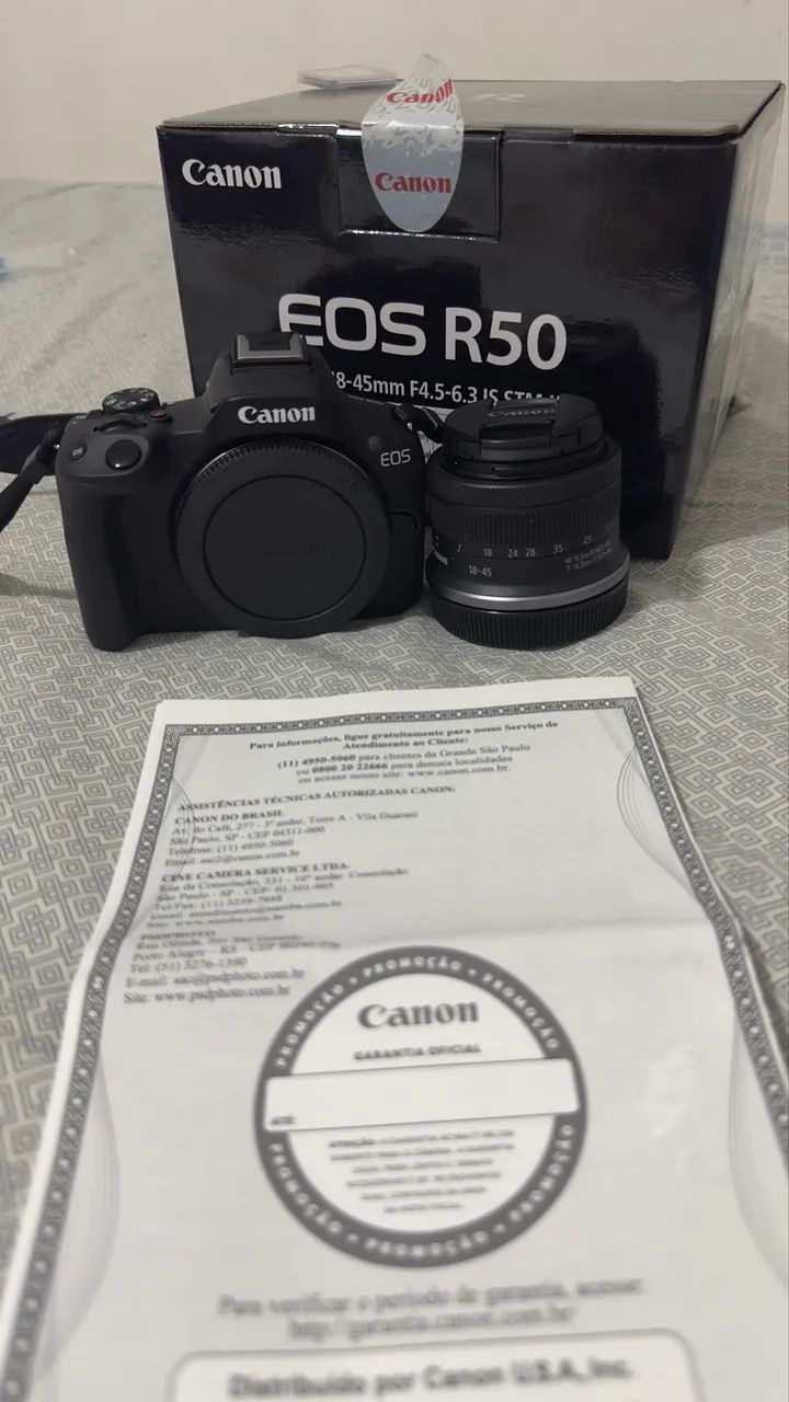 Câmera Cânon R50 Mirrorless + Lente - Foto 3