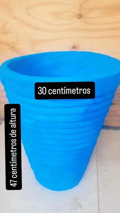 Vaso de planta de cimento