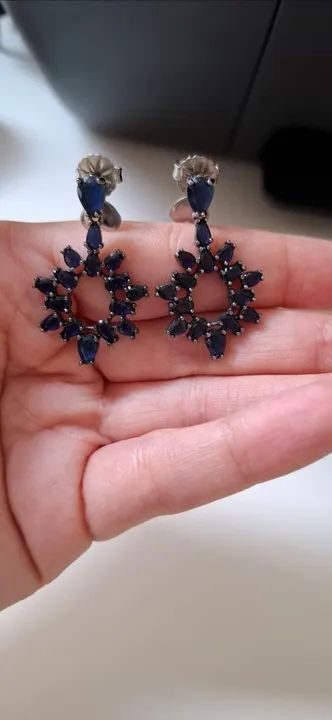 Brinco na Cor Azul  - Foto 4