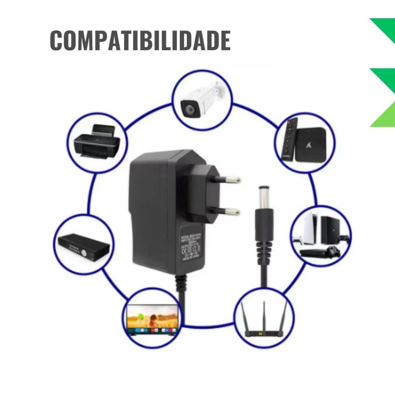 Fonte Carregador 5V 2A para Tv Box Roteador Modem - Foto 2