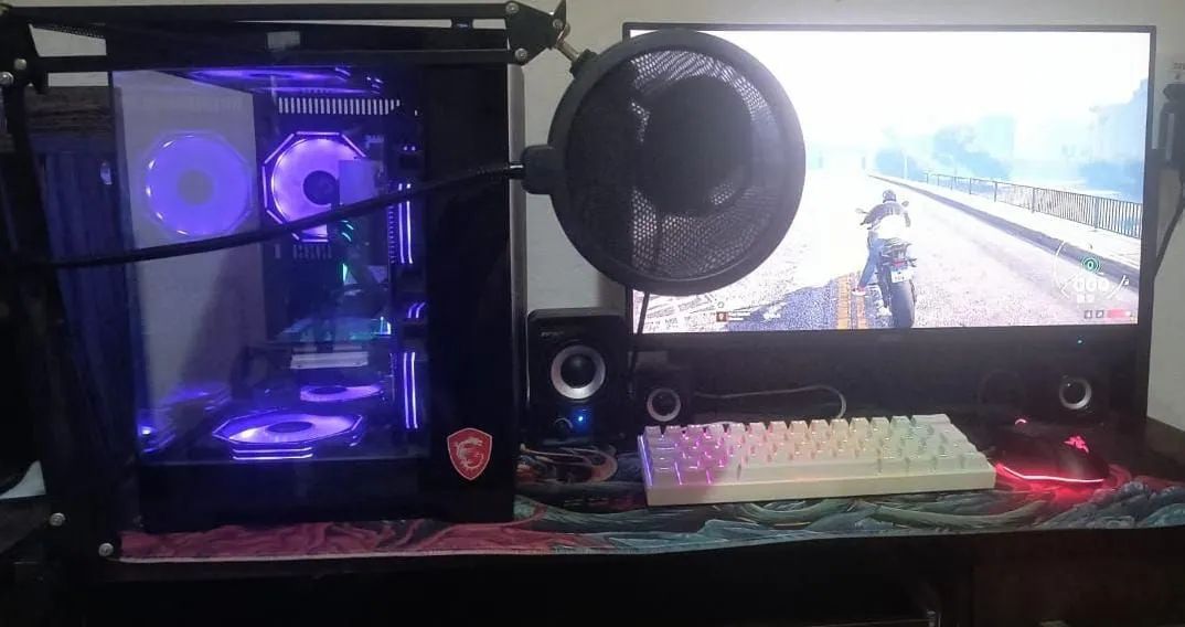 Vendo ou troco PC gamer completo AMD Ryzen 5 5500