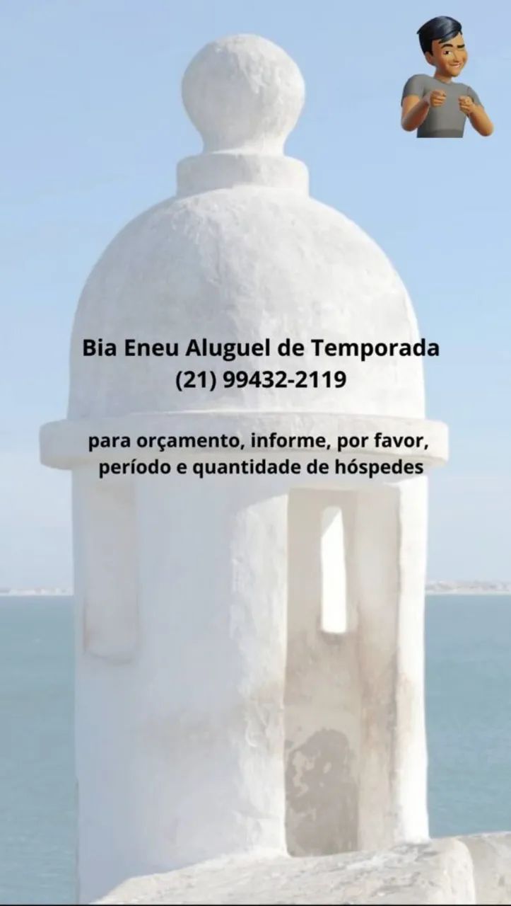 Aptº à 5 min de caminhada do calçadão da Praia do Forte, Cabo Frio/RJ - Foto 5
