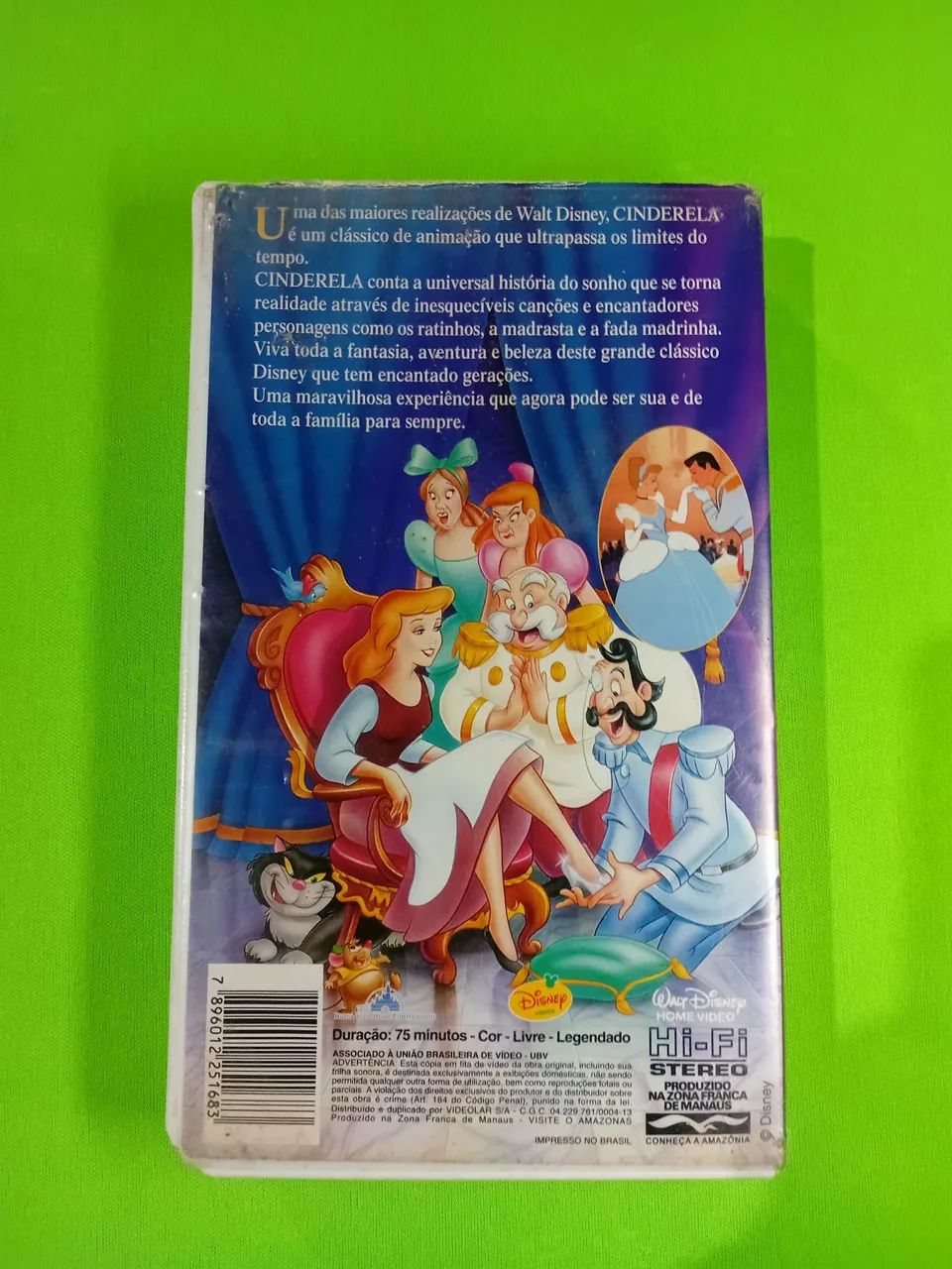 VHS Cinderella Cinderela Disney Legendado - Foto 2