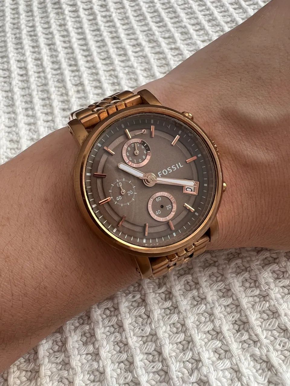 Relógio Fossil Feminino Rosé Bronze Importado | Elegante e Sofisticado - Foto 2