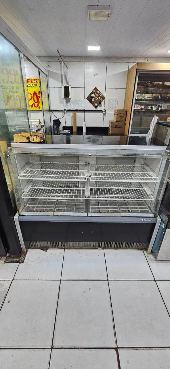 Balcão estufa para salgados
