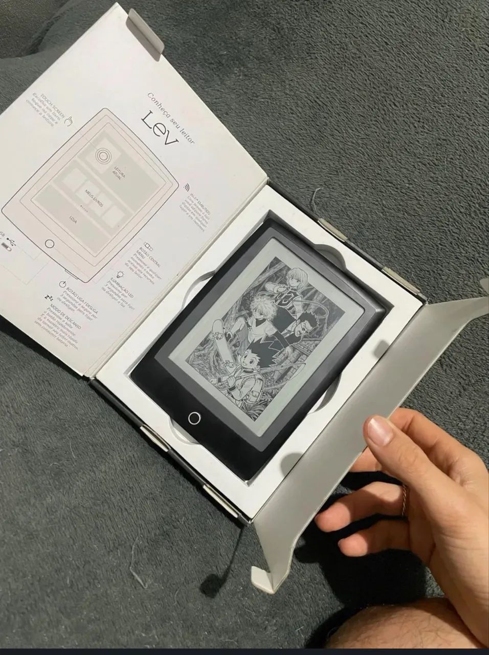 E-reader Saraiva Lev Neo com Iluminação | Tela E-Ink | Pouco Usado + Caixa + Case Brinde - Foto 4