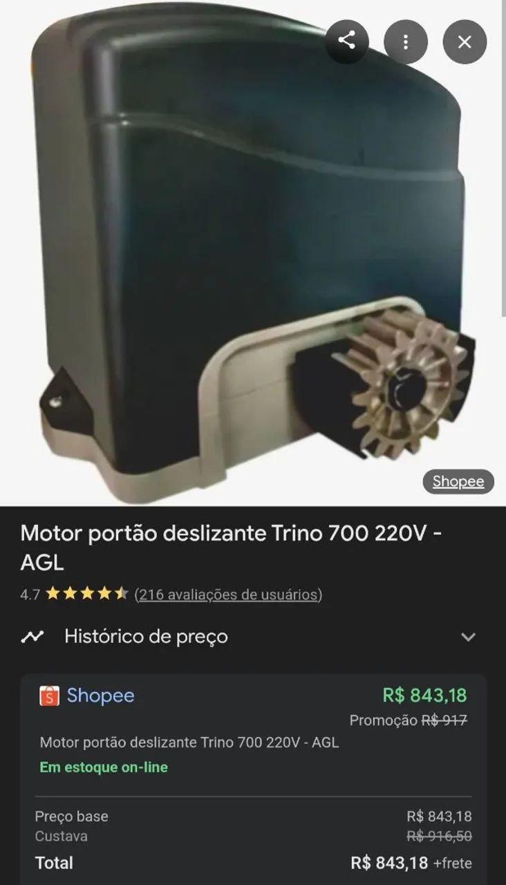 Motor automatizado para portão deslizante - Foto 4