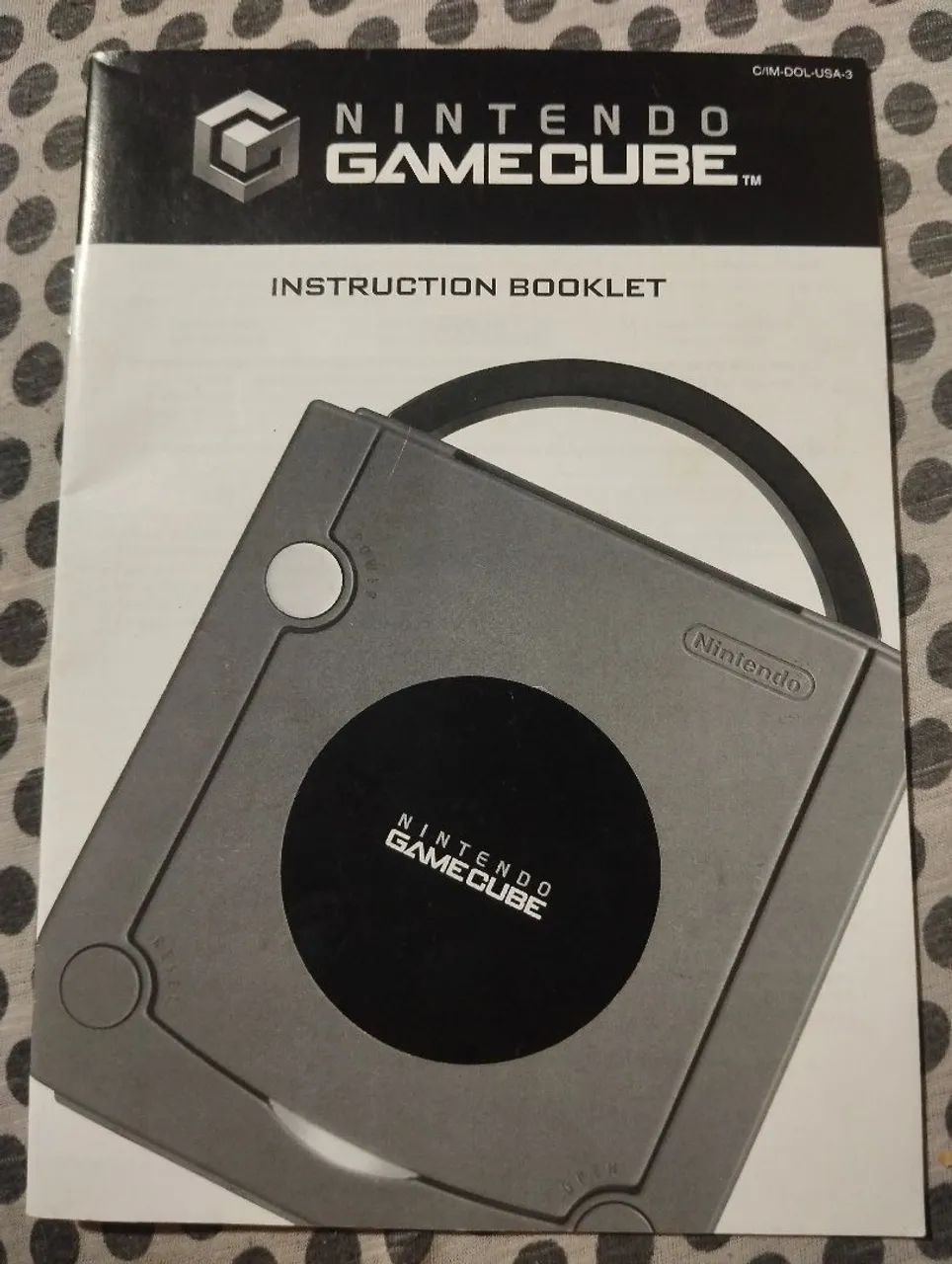 Manual de instrução game cube original 