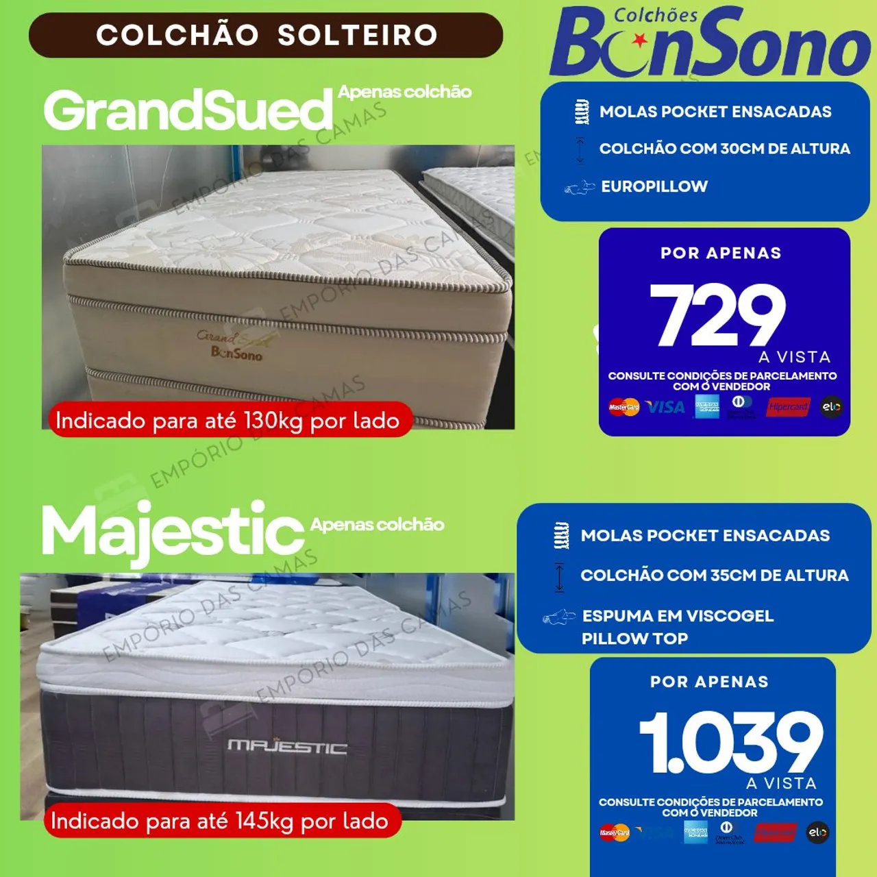 Cama Conjunto Box Queen New York NW - Gazin - Camas e Colchões