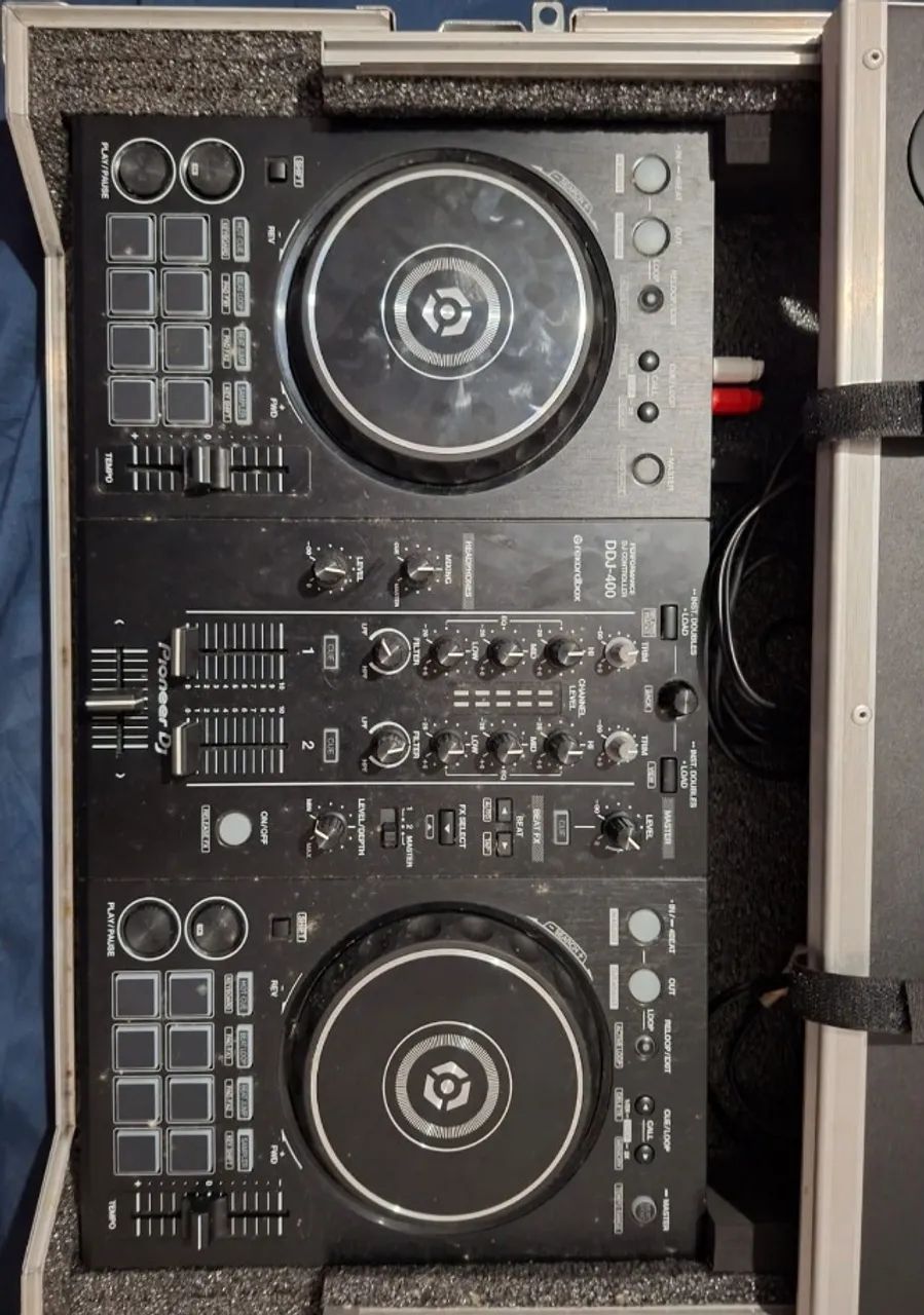 Controladora Pioneer Dj Ddj 400 Com Case - Foto 4