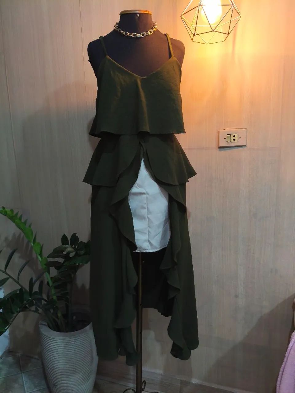 Bata Boho  verde militar Tam: p/m - Foto 5